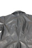 The Softest Black Leather Blouse