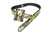 Green Snakeskin Print Wrapped Leather Belt with Small Matching Pouch